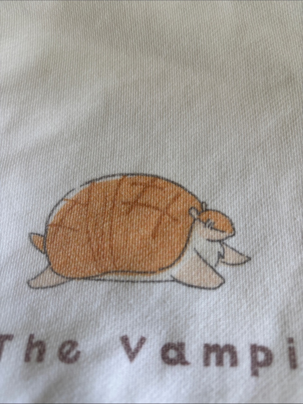 White Graphic Hoodie - The Vampire Dies In No Time - Picture 5 of 6